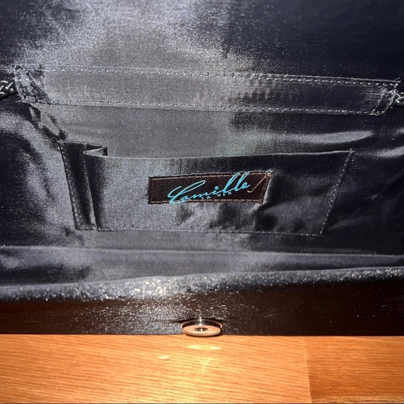Camille La Vie Black Evening Handbag with Strap - Picture 7 of 7